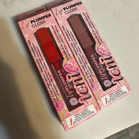 Other - Ioni Cosmetics Plumping Lip Glosses Sheer Red & Carmina Pink